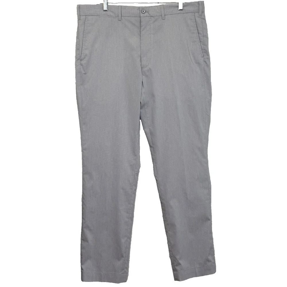 Ralph Lauren Polo Golf Tailored Fit Pants Mens 36x32 Gray Microcheck Lightweight